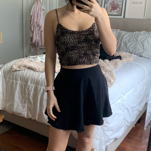 Garage Tops - Garage Bungee Cami | Cheetah Crop Top